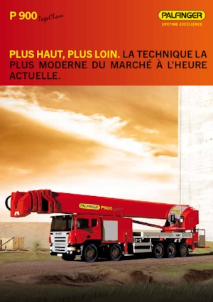 Nacelles télescopiques sur camion Palfinger P 900