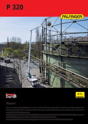 Nacelles télescopiques sur camion Palfinger P 320