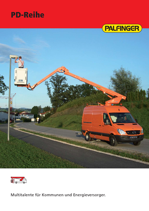 Nacelles télescopiques sur camion Palfinger PD 182 V