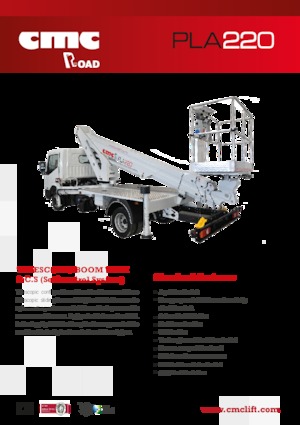 Nacelles télescopiques sur camion CMC PLA220