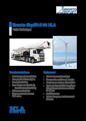 Nacelles télescopiques sur camion Bronto Skylift S 90 HLA