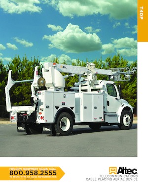 Nacelles télescopiques sur camion Altec T40P
