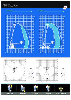 Nacelles télescopiques sur camion Socage T416 forSte