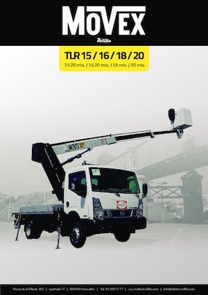 Nacelles télescopiques sur camion Movex TLR 15