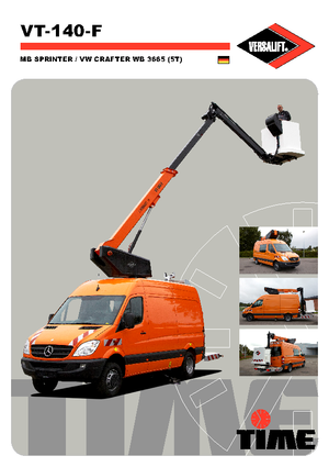 Nacelles télescopiques sur camion Versalift VT-140-F 