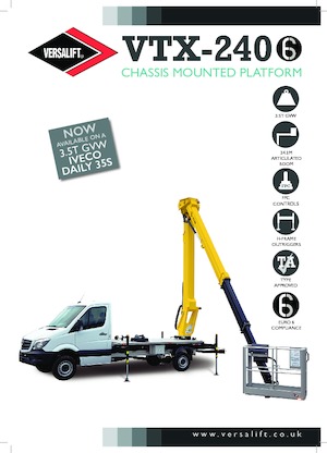 Nacelles télescopiques sur camion Versalift VTX-240 