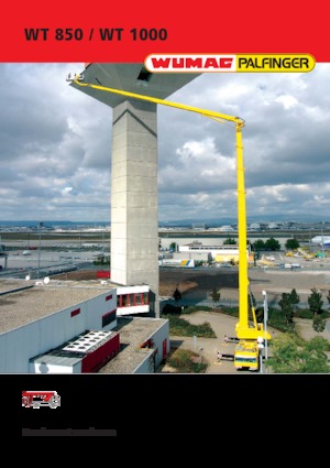 Nacelles télescopiques sur camion Palfinger WT 1000