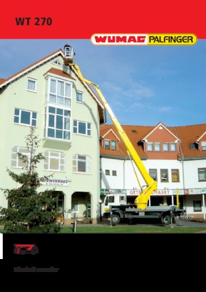 Nacelles télescopiques sur camion Palfinger WT 270