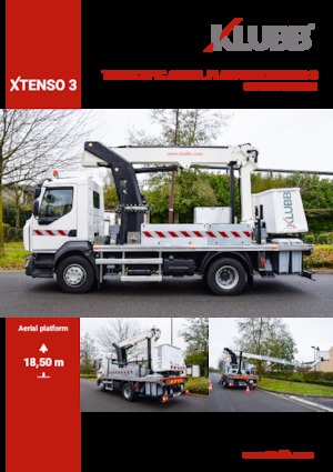 Nacelles télescopiques sur camion Klubb Xtenso 3