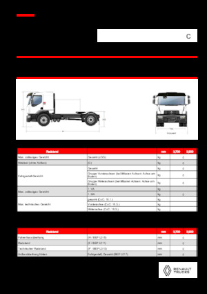 Tracteurs routiers Renault C CAB2300 460 4X2 T E6
