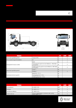 Tracteurs routiers Renault C CAB2300 460 4X2 T E6