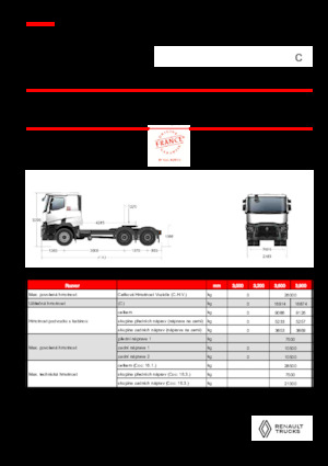 Tracteurs routiers Renault C T6X4 13L E6