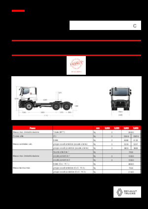 Tracteurs routiers Renault C T6X4 13L E6