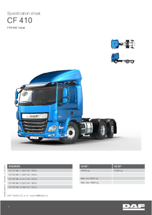 Tracteurs routiers DAF CF 410 FTN