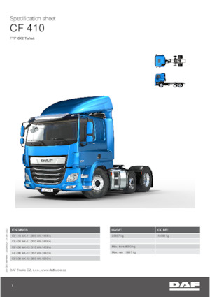 Tracteurs routiers DAF CF 410 FTP