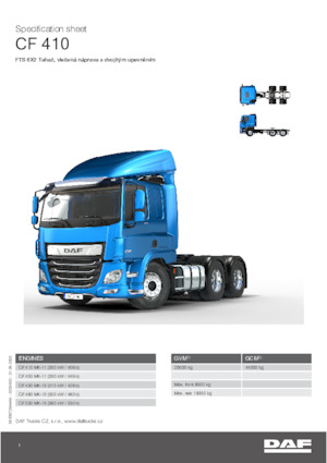 Tracteurs routiers DAF CF 410 FTS