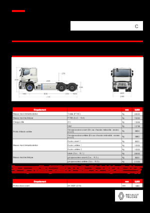 Tracteurs routiers Renault E-TECH C - T6x4 ROAD