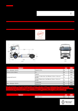 Tracteurs routiers Renault E-TECH T - T4x2