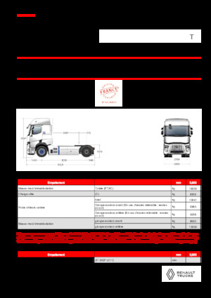 Tracteurs routiers Renault E-TECH T - T4x2