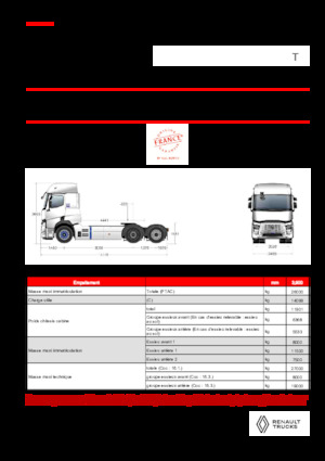 Tracteurs routiers Renault E-TECH T - T6x2 TAG