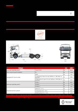 Tracteurs routiers Renault E-TECH T - T6x2 TAG