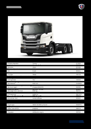 Tracteurs routiers Scania G 280 A6x2/4NA