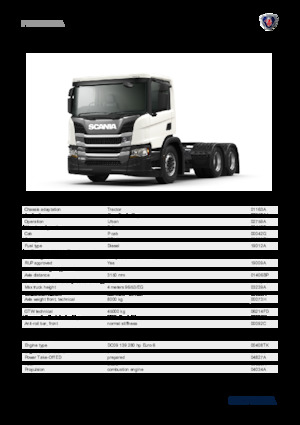 Tracteurs routiers Scania P 280 A6x4NA