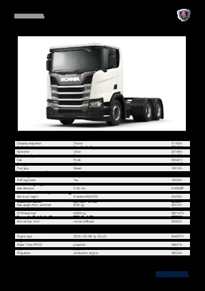 Tracteurs routiers Scania R 280 A6x4NA