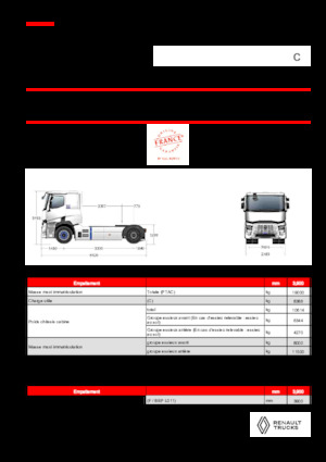 Tracteurs routiers Renault RT E-TECH C - T4x2 ROAD