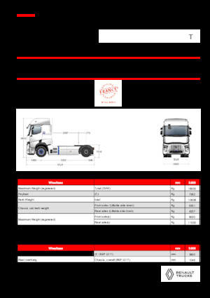 Tracteurs routiers Renault RT E-TECH T - T4x2