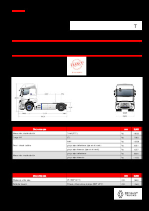 Tracteurs routiers Renault RT E-TECH T - T4x2