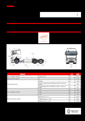 Tracteurs routiers Renault RT E-TECH T - T6x2 TAG