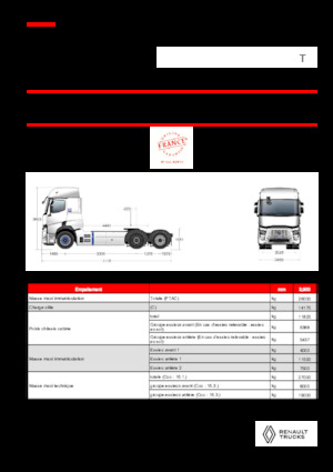 Tracteurs routiers Renault RT E-TECH T - T6x2 TAG