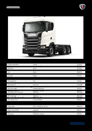 Tracteurs routiers Scania S 420 A6x2NA