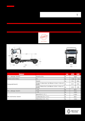 Tracteurs routiers Renault T HIGH T4X2 13L E6
