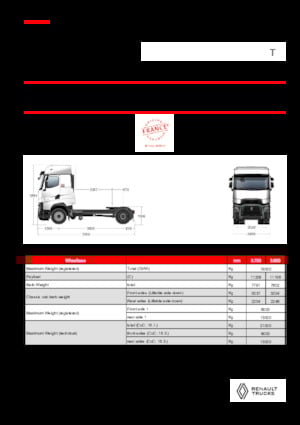 Tracteurs routiers Renault T HIGH T4X2 13L E6