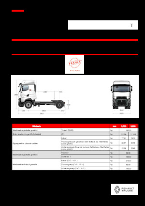 Tracteurs routiers Renault T HIGH T4X2 13L E6