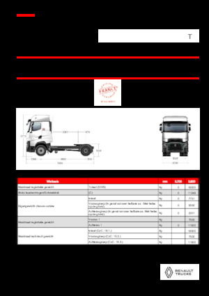 Tracteurs routiers Renault T HIGH T4X2 LOW 13L E6