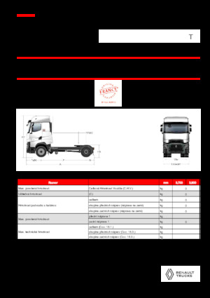 Tracteurs routiers Renault T HIGH T4X2 X-LOW 13L E6