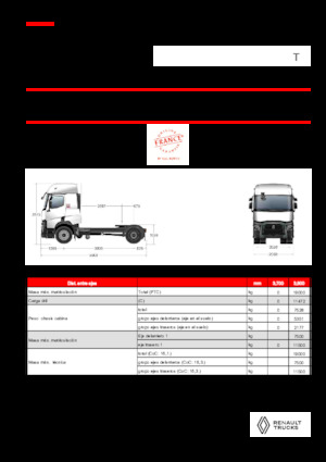 Tracteurs routiers Renault T T4X2 LOW 13L E6