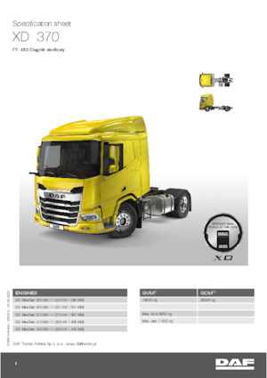 Tracteurs routiers DAF XD 370 FT