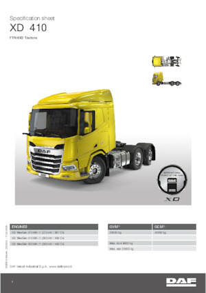 Tracteurs routiers DAF XD 370 FTN