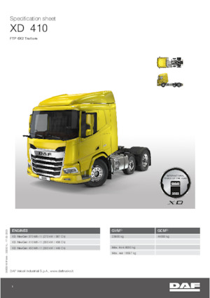 Tracteurs routiers DAF XD 410 FTP