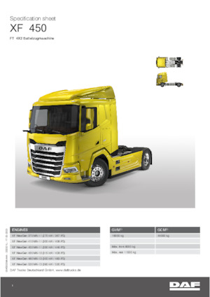 Tracteurs routiers DAF XF 480 FT