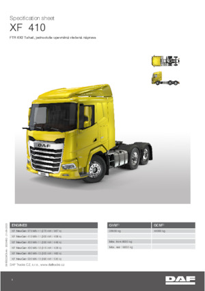 Tracteurs routiers DAF XF 410 FTR