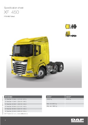 Tracteurs routiers DAF XF 480 FTG