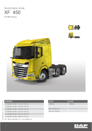 Tracteurs routiers DAF XF 480 FTG