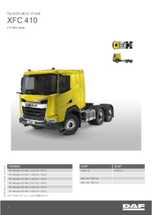 Tracteurs routiers DAF XFC 480 FTT