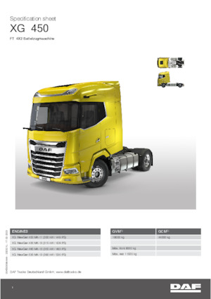 Tracteurs routiers DAF XG 480 FT