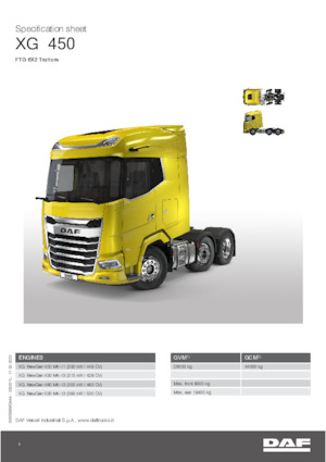 Tracteurs routiers DAF XG 530 FTG